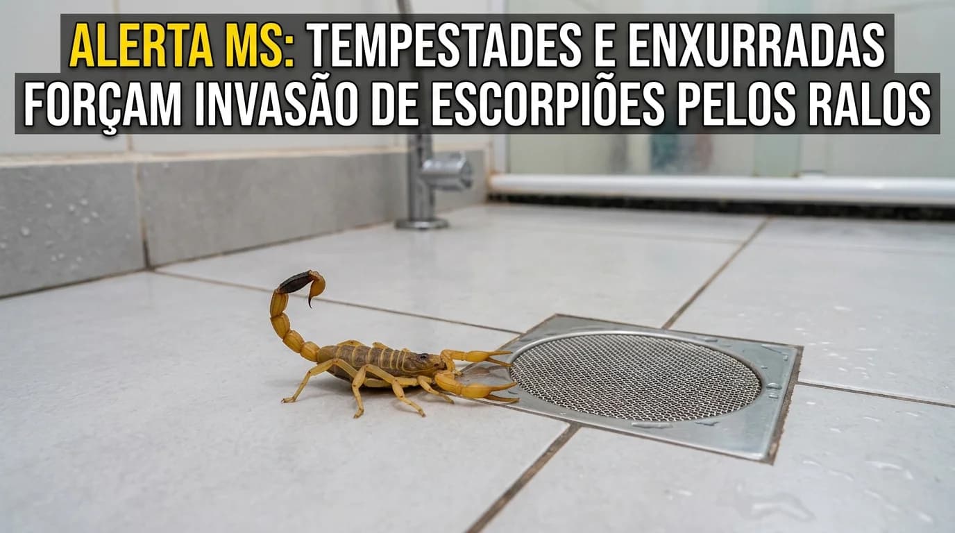Invasão de Escorpiões pós-Tempestades em MS em Outubro de 2026: Alerta Sanitário e Vedação de Ralos com Telas de Aço Inox AISI 304