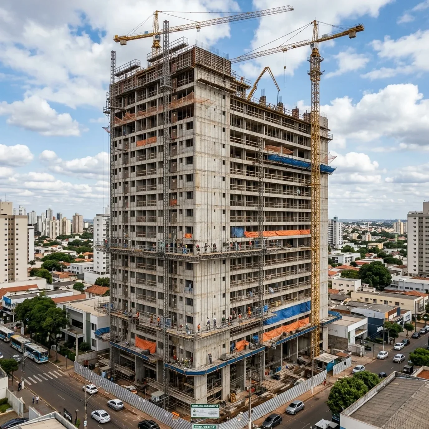 Tragédia em Obra de Campo Grande (MS) Alerta para a Obrigatoriedade de Linhas de Vida e Proteção Perimetral