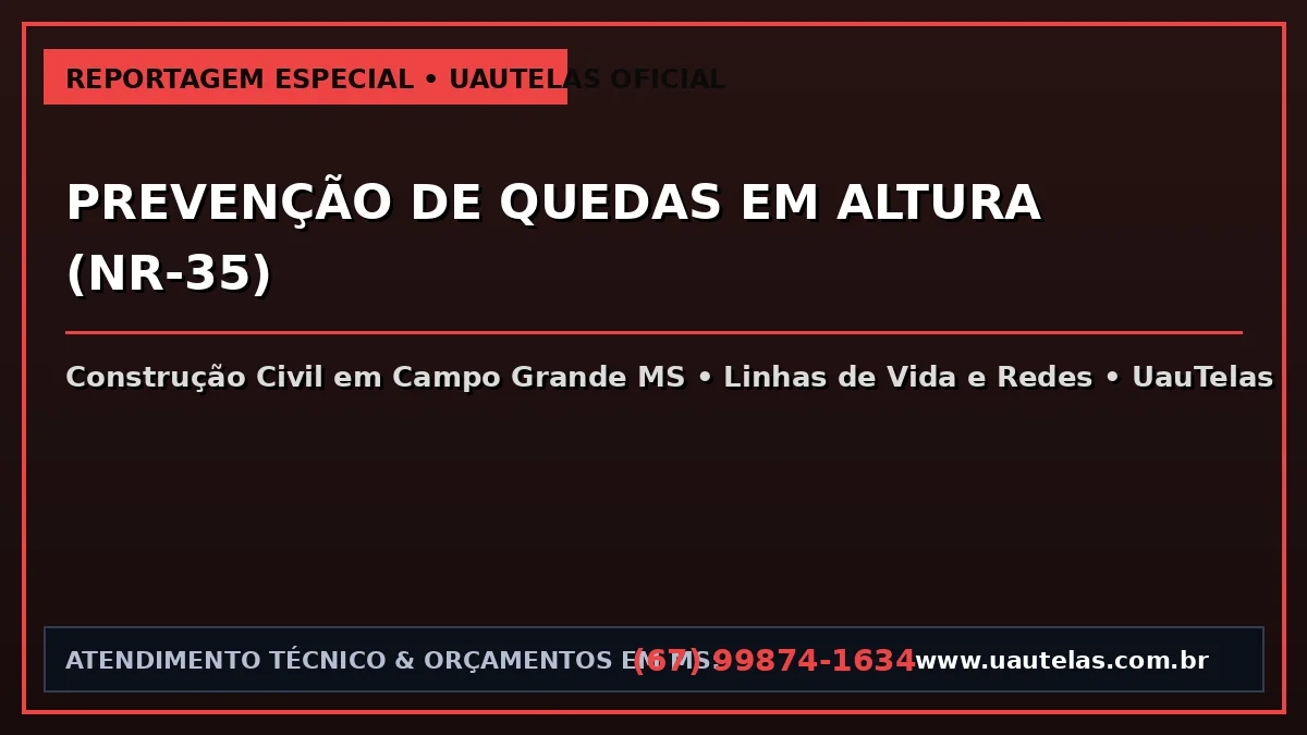 Acidente de Trabalho em Campo Grande: O Que a Queda do 19º Andar nos Ensina sobre Rigor em Altura