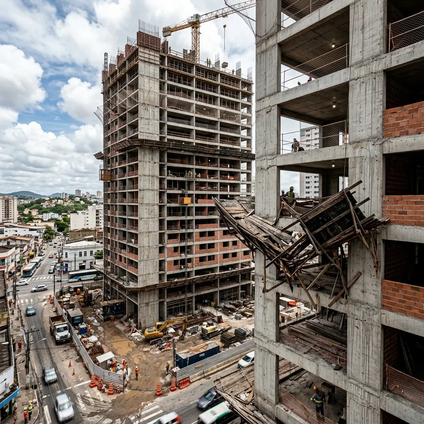 Tragédia em Carmópolis de Minas: Queda de Andaime Improvisado Reforça Alerta na Construção