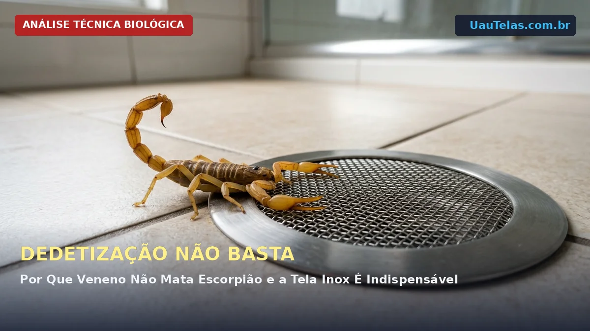 Dedetização vs Telas de Proteção Contra Escorpiões: Por Que Veneno Não Basta