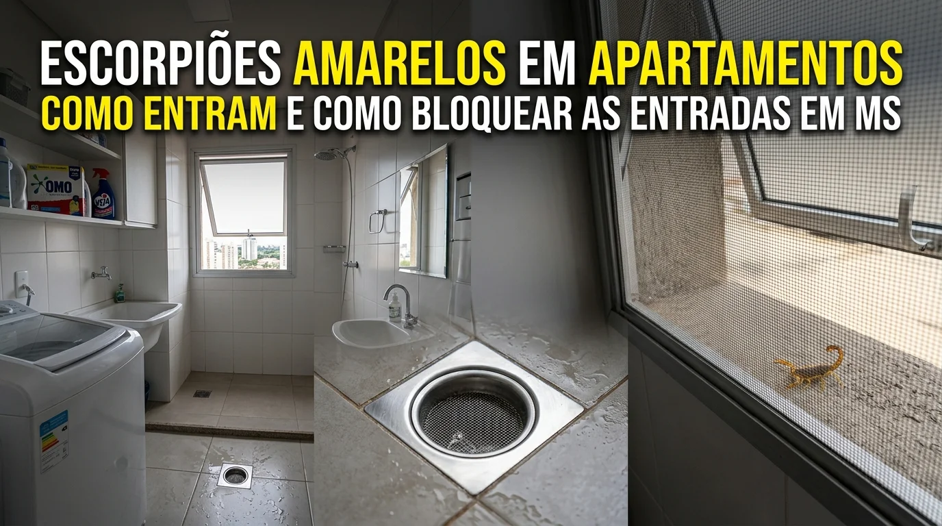 Escorpiões Amarelos em Apartamentos: Rotas de Entrada e Barreiras Físicas