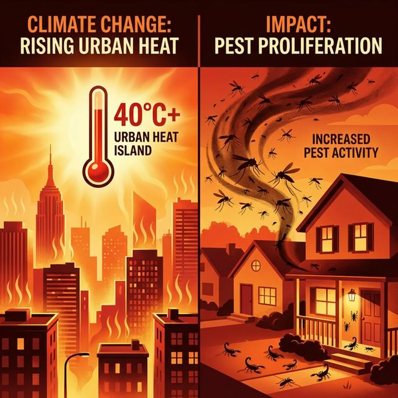 Mudanças Climáticas e a Explosão de Insetos Urbanos em 2026