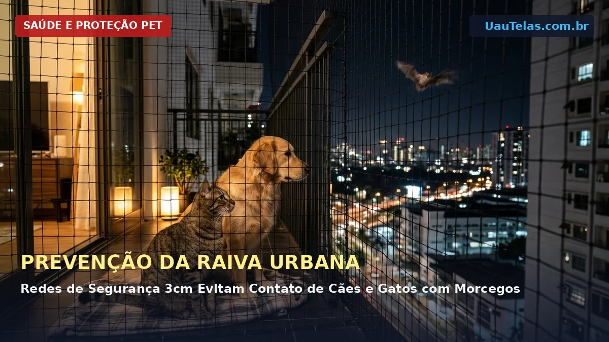 Prevenção da Raiva Urbana: Proteção Física Contra Morcegos para Cães e Gatos