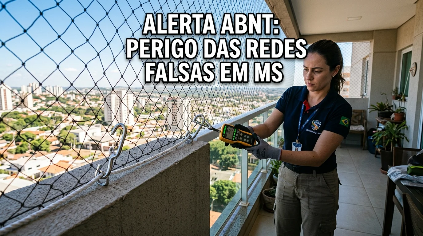 Os Perigos das Redes de Proteção Paralelas Sem Certificação ABNT em Campo Grande e Dourados