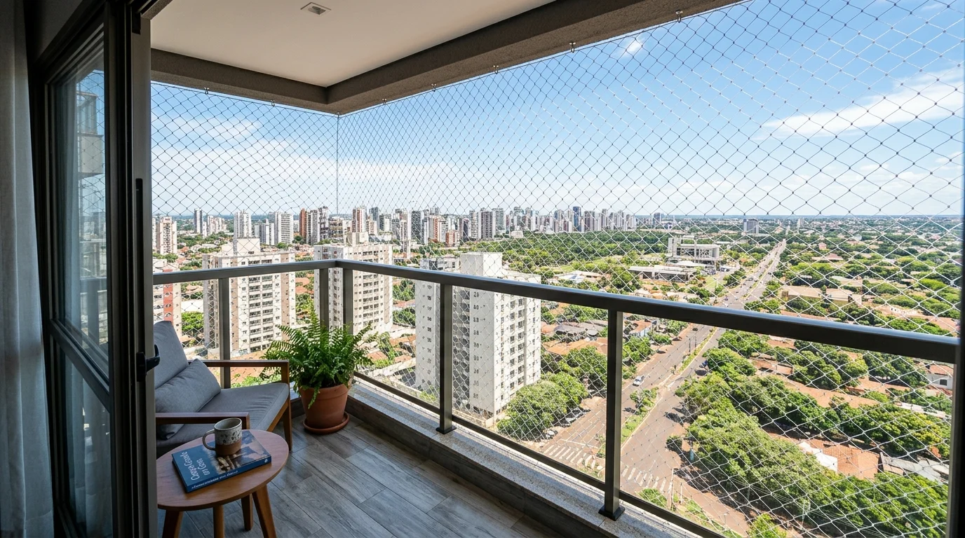 Segurança Infantil em Apartamentos de Alto Padrão em Campo Grande (MS): Redes ABNT NBR 16046 no Carandá Bosque e Chácara Cachoeira