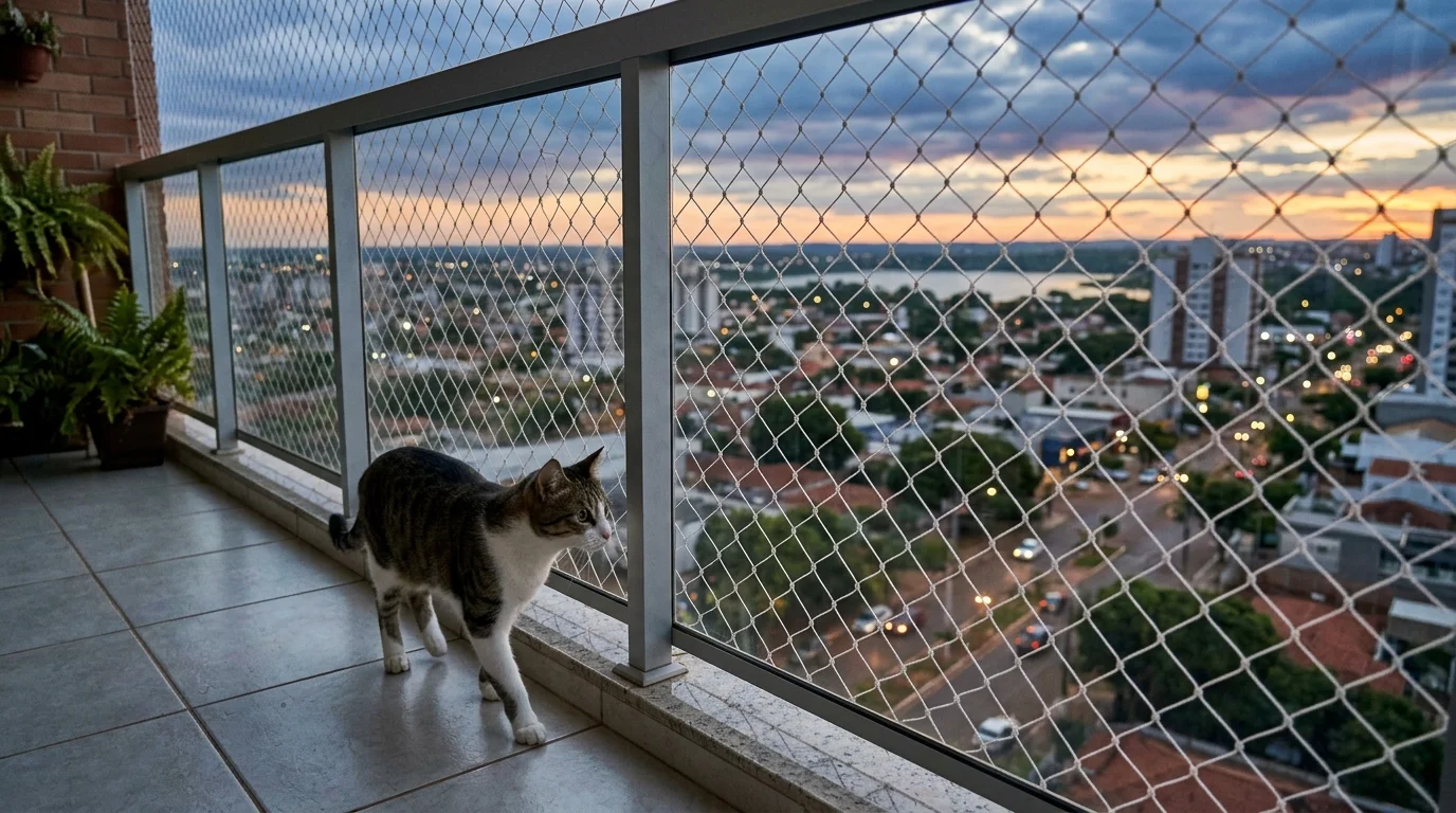 Proteção de Pets e Gatos em Apartamentos em Três Lagoas (MS): Redes de Segurança 3x3 cm ABNT
