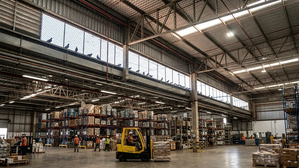 Redes de Proteção Anti-Pombos para Galpões Industriais e Quadras em Campo Grande (MS): Como Evitar Contaminação e Multas da Vigilância Sanitária