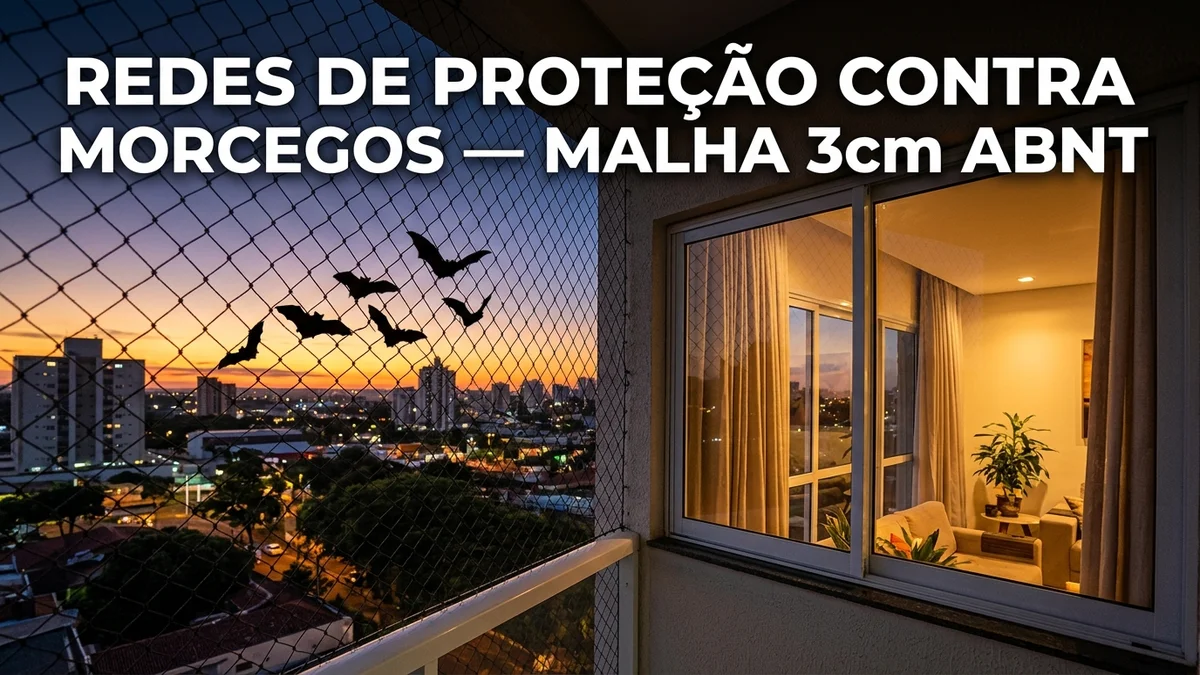 Redes de Proteção Contra Morcegos em Janelas e Sacadas: Guia Técnico Malha 3 (ABNT)