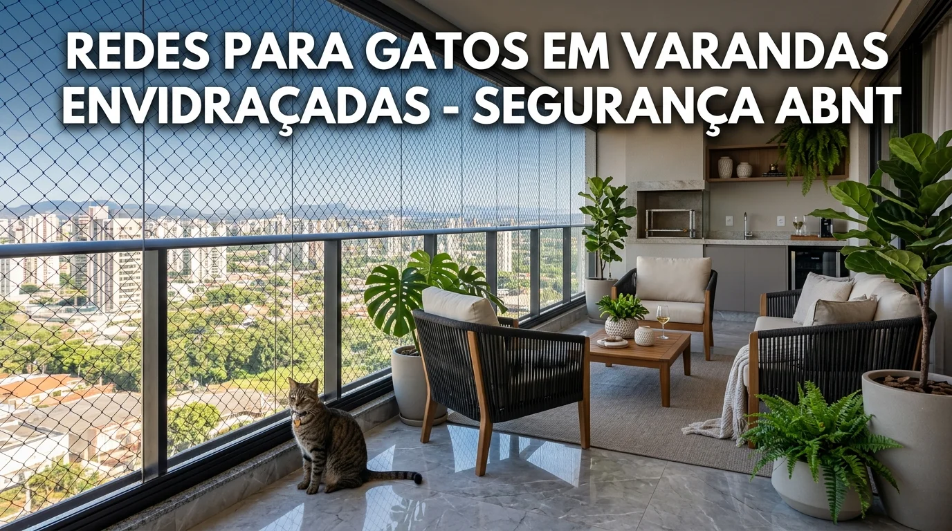 Redes de Proteção para Gatos em Varandas Gourmet e Sacadas Envidraçadas em MS (2026)