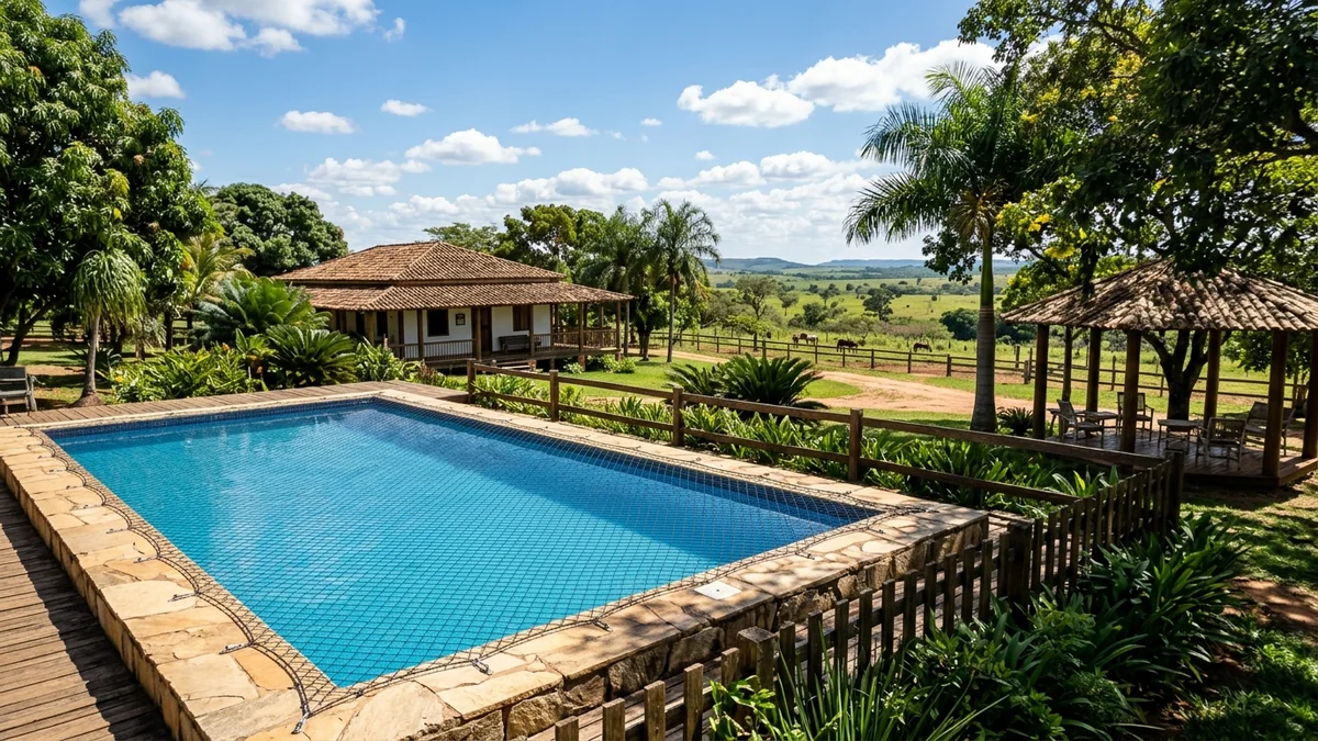 Redes e Capas de Proteção para Piscinas em Casas e Chácaras em Coxim e Rio Verde de Mato Grosso (MS)