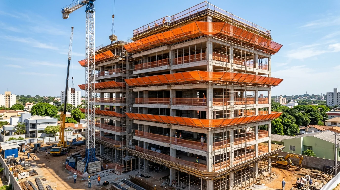 Segurança no Trabalho em Altura e Construção Civil em Aquidauana e Anastácio (MS): Redes de Retenção e NR-35