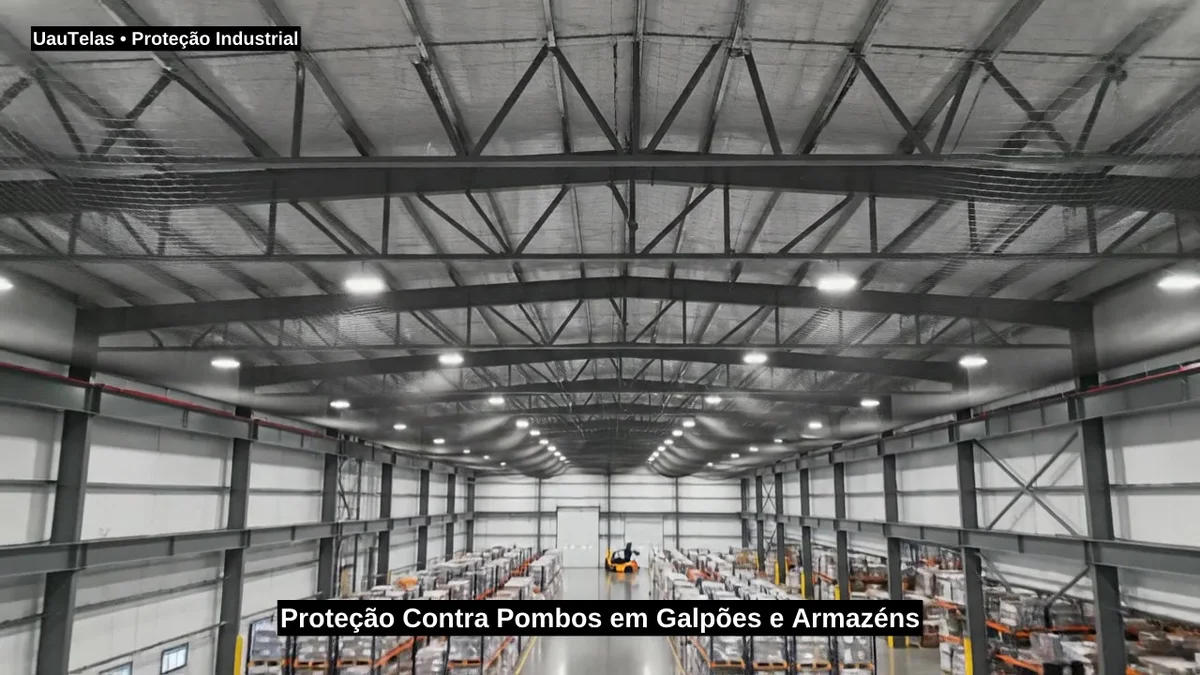 Proteção Contra Pombos em Galpões Industriais: Vedação Estrutural e Comercial UauTelas