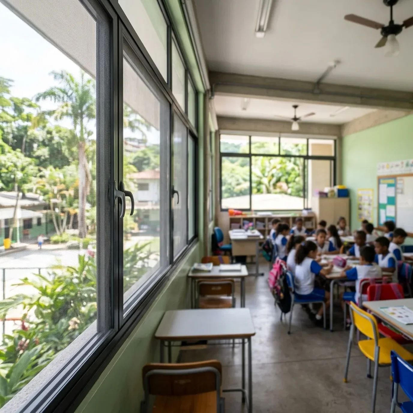 Telas Mosquiteiras em Escolas: Proteção Contra a Dengue