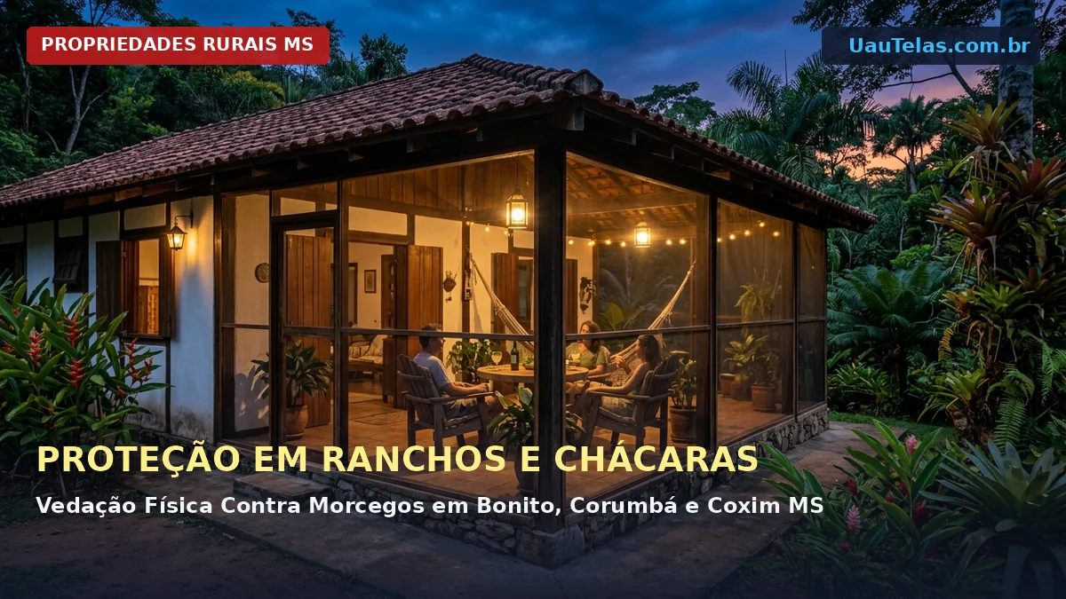 Proteção Contra Morcegos em Chácaras, Sítios e Ranchos em Mato Grosso do Sul